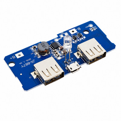 JX-887Y Power Bank Modul 18650 3,7V auf 5V Dual USB Micro USB Lade Booster DIY