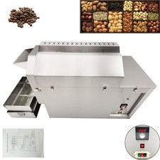 220V 3PH Roller Type Electric Coffee Roaster Nuts Bean Roasting Machine 25Kg