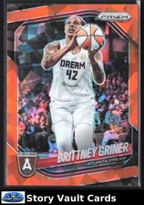 BRITTNEY GRINER 2025 Panini Prizm WNBA #46 NM Orange Ice Prizms Dream Basketball