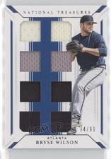 2019 National Treasures Game Gear Material Eights /99 Bryse Wilson Rookie RC