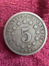 1873 USA Union Shield Nickel Coin No Rays Beautiful 5c Coin