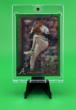 Topps Chrome Hurston Waldrep #90 Green Refractor Rookie /89 Braves 2024