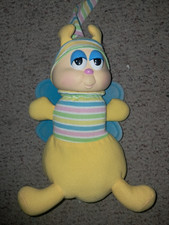 Vintage 80s Hasbro Glo Friends Glo Bug Glow Worm Plush Untested