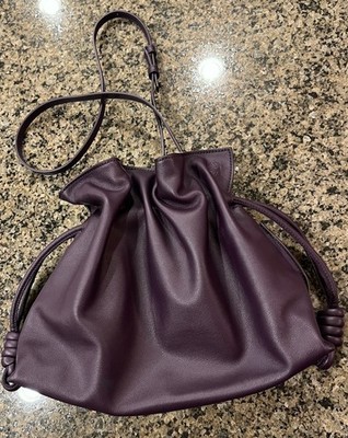 Loewe Flamenco Clutch Bag  - Burgundy (MSRP $2,550)