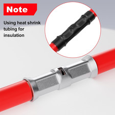 Heat Shrink Butt Connectors 6 AWG, 10 Pcs Waterproof Electrical Crimp Splice ...