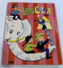 Coloring Book Vintage Let s Color Whitman