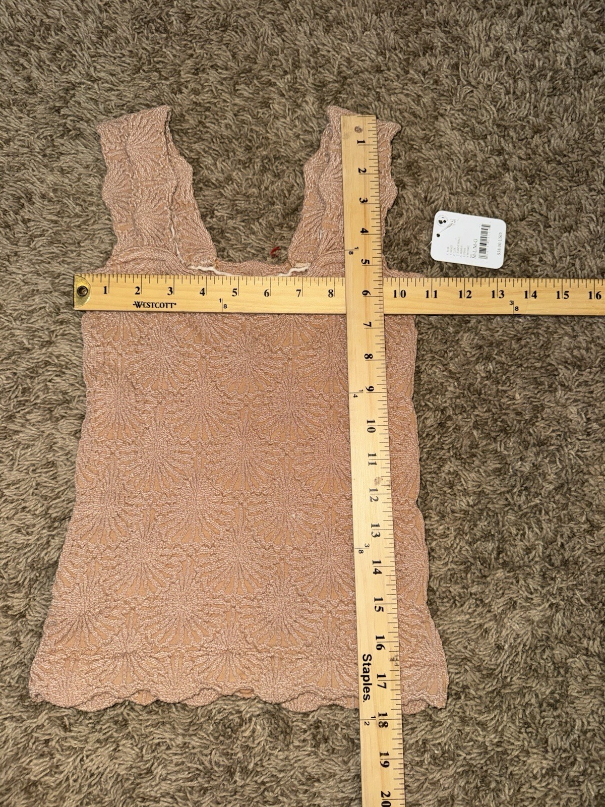 NWT- Free People Love Letter Cami in Honey Medium NEW! Sold out online image 3