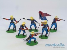 BRITAINS DEETAIL DSG DISMOUNTED U.S. 7th CAVALRY 6 POSES TOY SOLDIERS