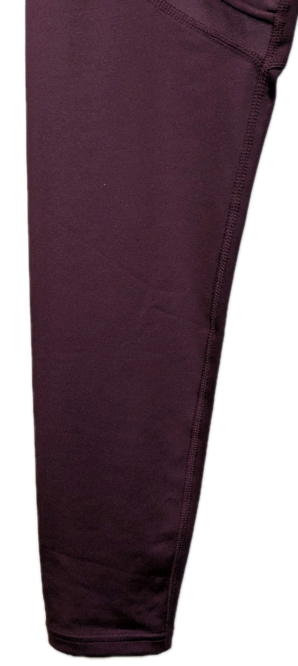 NUOVO FILA LRG Sport Leggings Sportivi VIOLA SCURO Maglia Elasticizzata Riflettente 0231A