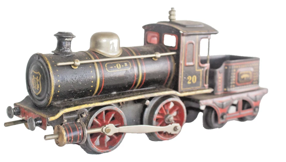 Early Version of 1900's Märklin hand painted #20 0-4-0 Clockwork Locomotive - Image 4 of 4