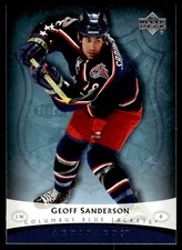2005-06 Upper Deck Artifacts Geoff Sanderson Columbus Blue Jackets #29
