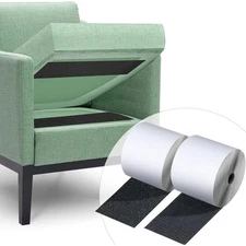 44”x20ft Heavy Duty Hook & Loop Tape, Anti-Slip for Cushions and Carpets