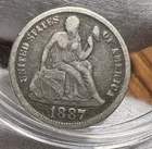 1887 Liberty Seated Dime
