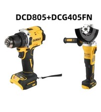 DEWALT DCG405FN 20V 125mm Brushless Electric Angle Grinder with DCD805 Impact
