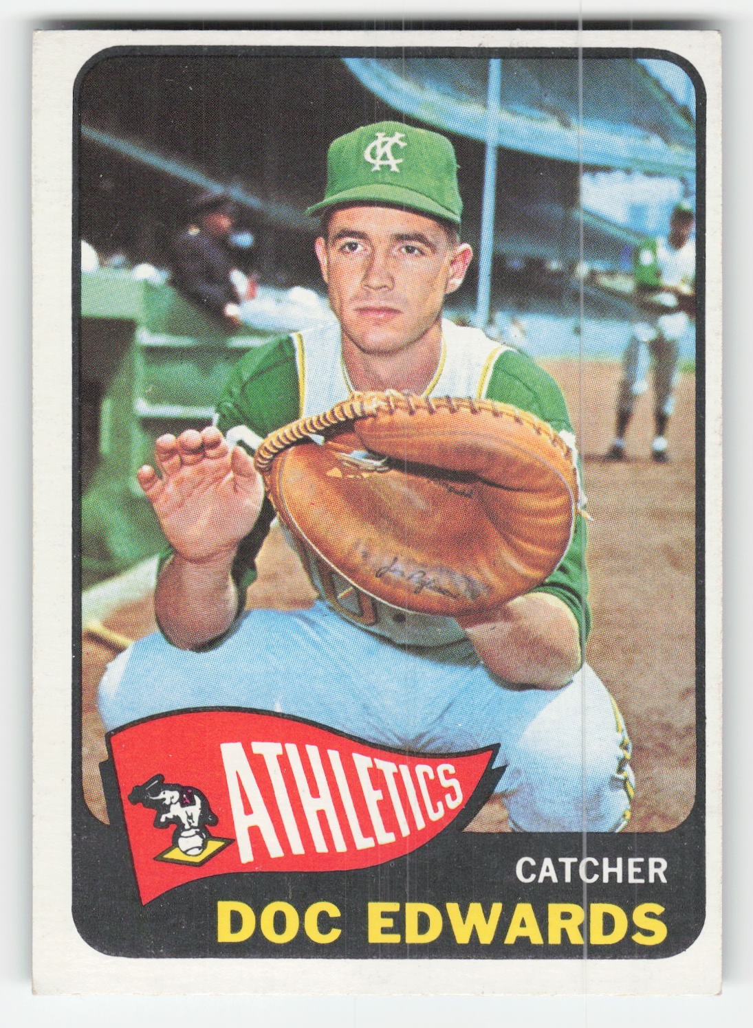 Doc Edwards 1965 Topps #239 Kansas City Athletics Pr-Fr Tape