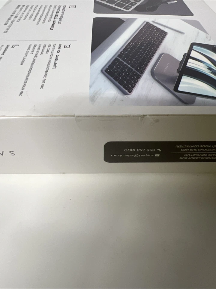 New Satechi Slim X2 Bluetooth Backlit Keyboard For Mac Black Grey Wireless FX - Image 3 of 3