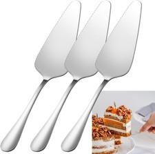 Cake Pie Pastry Server Pack of 3, Wedding Cake Knife and Server Set, Silver Pie