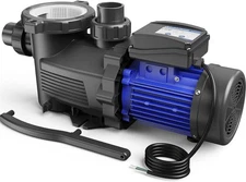 AQUASTRONG In/Above Ground Pool Pump, High Flow (with Timer, 1.5HP, 8100 GPH