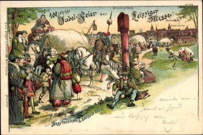 Litho Leipzig Fair, Exhibition 1897, 400th Anniversary Celebration - 5106434
