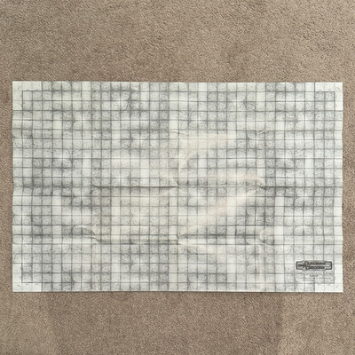 Dungeons & Dragons Miniatures Battle Grid Map (22'' x 34'') Vintage 2004 WOTC