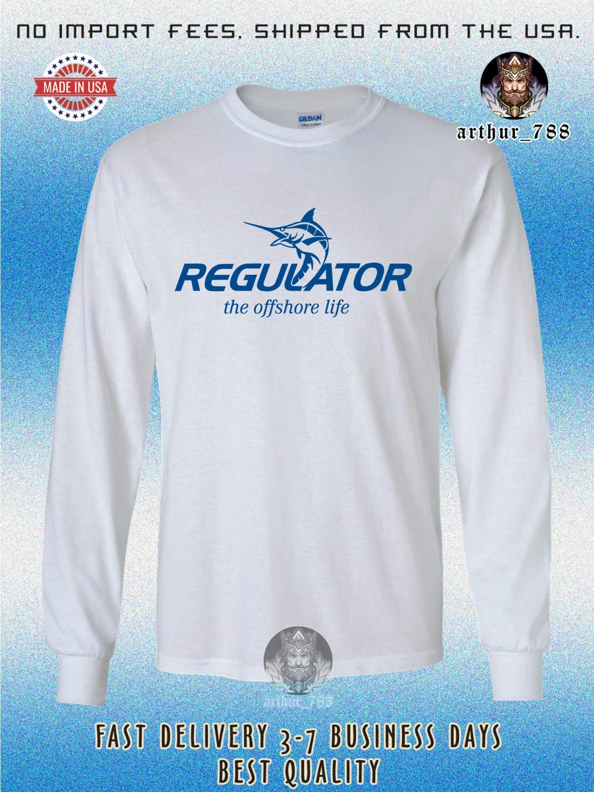 Regulator Boats the offshore life Men's Long Sleeve T-Shirt American T-Shirt
