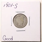 1901-S 10C Barber Liberty Head Dime in Good Condition #7490
