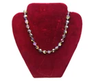 Vtg. "Borealis" Aurora Borealis Rhinestone Costume Jewelry Necklace - 06