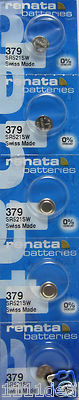  Renata Silver Oxide 1.55V SR521SW Watch Batteries x 5