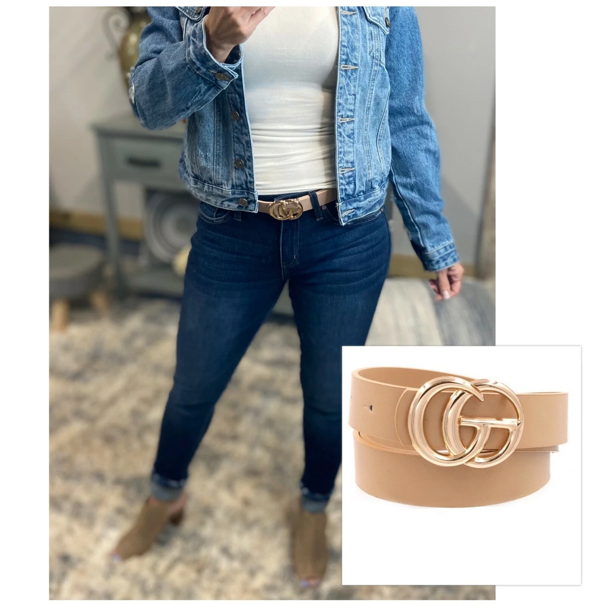 Gucci shop taupe belt