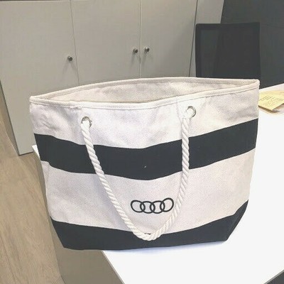 AUDI CANVAS BEACH BAG & TOWEL WITH ZIPPER CLOSURE 23