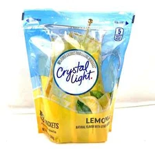 Crystal Light Lemonade Mix Natural Flavor, 16 Pitcher Packs Each - New