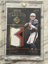2017 Panini Majestic Unsung Warriors Material Gold /75 Jimmy Garoppolo #UW-17 B2