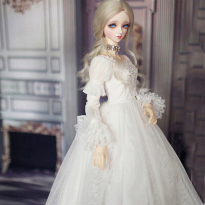 1/3 BJD Doll Girl Resin Clothes + Shoes +Wig + Eyes + Face Makeup Full Set Gift