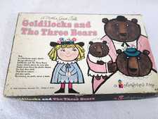 Vintage 1968 Goldilocks  the Three Bears Colorforms play set no. 404