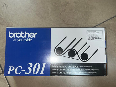 Genuine Brother PC-301 Fax Printer Cartridge 750 770 775 870MC 885MC ...