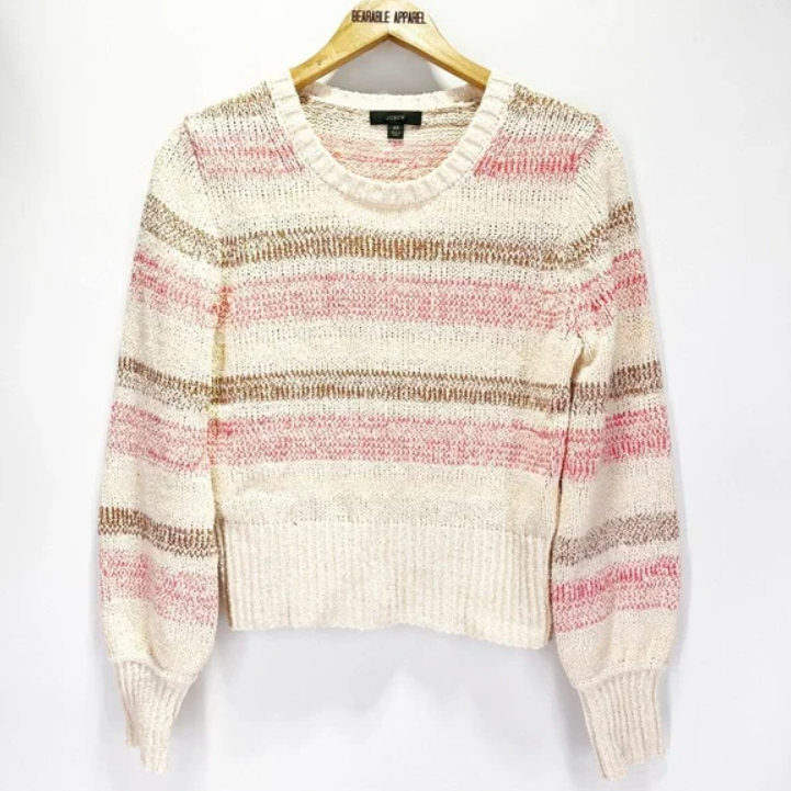 J.CREW アイボリー プルオーバーセーター XS J.CREW アイボリー プルオーバーセーター XS