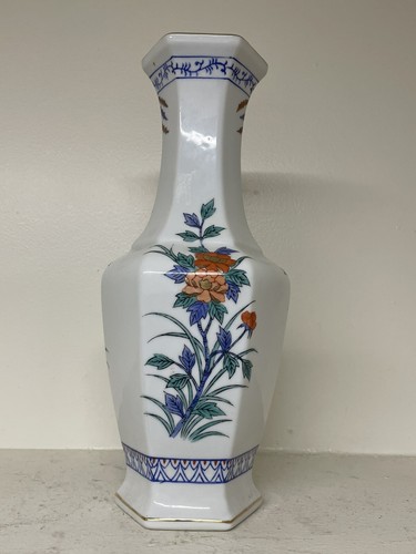 "Florero floral chino vintage de 13""" - Imagen 2 de 6