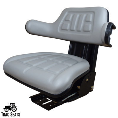 Grey Tractor Suspension Seat Fits Ford / New Holland 3320 3330 3400 4330 4340 