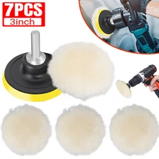 7PCS 3 Inch Car Buffing Pads Polishing for Drill Sponge Kit Waxing Foam Polisher