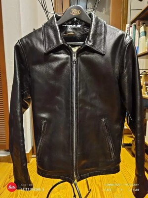 Schott Shot Riders Horse Hide Leather Jacket Black Size 36 Good Condition