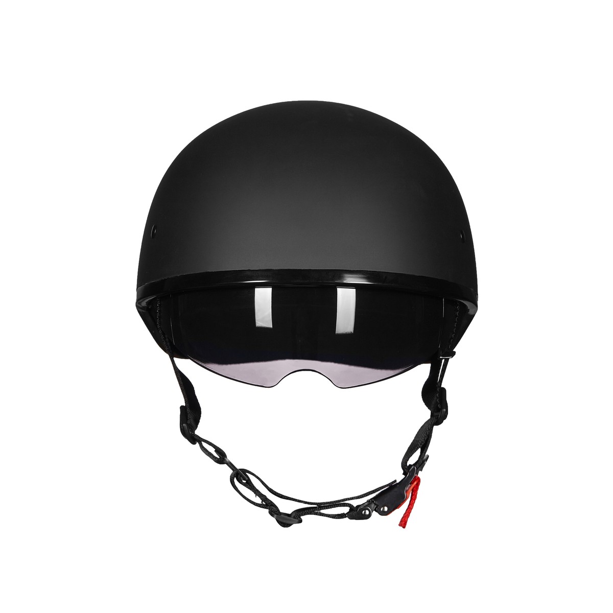 ILM Refurbished Motorcycle Half Helmet With Sun Visor – DOT Approved, Quick Release, Matte Finish