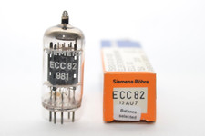 Vintage Siemens ECC82 / 12AU7 / 5963 / CV491 Audio Preamp Tube, Ring Getter, NOS
