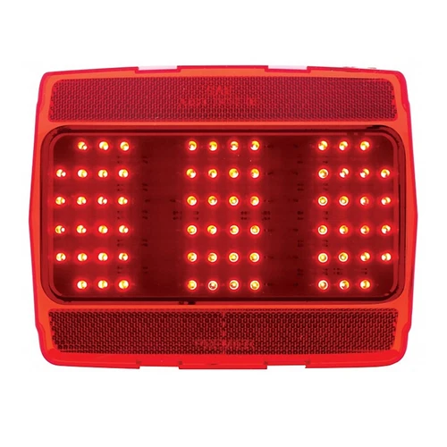 1964-1966 Ford Mustang Red Rear LED Tail Brake Light Lamp Lenses & Flasher Pair - Picture 7 of 8