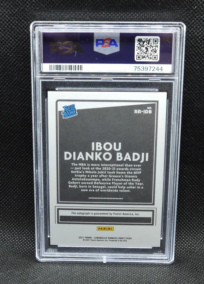 2021 Panini Donruss Ibou Dianko Badji - GOLD 4 of 4 - RC Auto Chronicles Rookie - Image 2 of 2