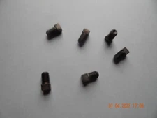 SQUARE HEAD SET SCREWS. 1/2-13 x 3/4" CUP POINT. CASE HARDENED. 6 PCS. NEW