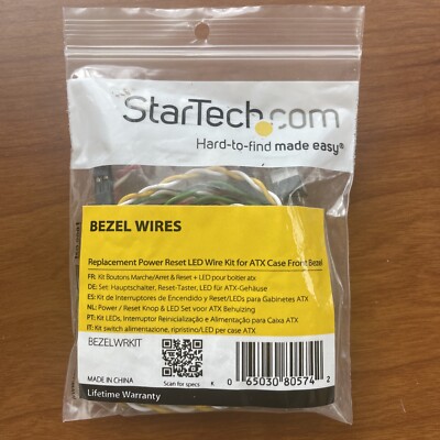 StarTech.com Replacement Power Reset LED Wire Kit for ATX Case Front Bezel