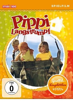 Pippi Langstrumpf - Spielfilm Komplettbox [4 DVDs] / Kinder, Spielfilm