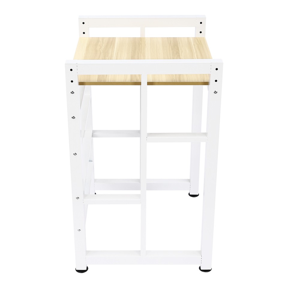 Adjustable Washer and Dryer Storage Shelf Organizer Rack Washer and