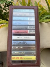 Wholesale Lot 11 Cassette Tapes Plus Carry Case 1 New Nat King Cole Moods More