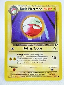Dark Electrode 34/82 1st Edition Team Rocket